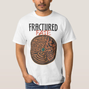 Camisa fraturada do destino com autores e