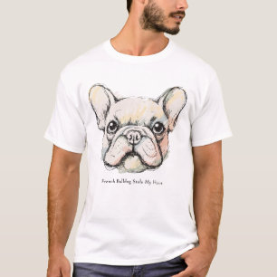 Camisa French Bulldog Stole My Heart - Frenchi Fof