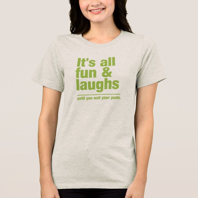 Camisa FUN & LAUGHS - escolha estilo e cor (Frente)