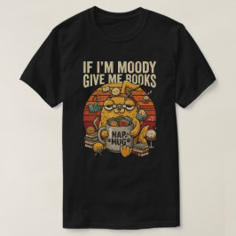 : Camisa Funny Book Lover Retro Peixe Leitura