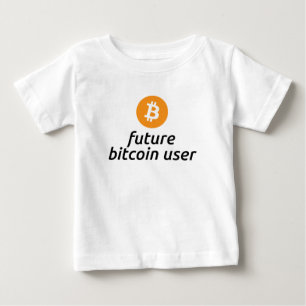 Camisa futura do bebê do usuário de Bitcoin