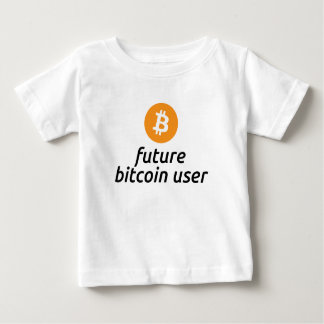 Camisa futura do bebê do usuário de Bitcoin
