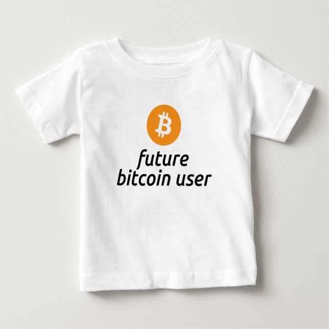 Camisa futura do bebê do usuário de Bitcoin (Frente)