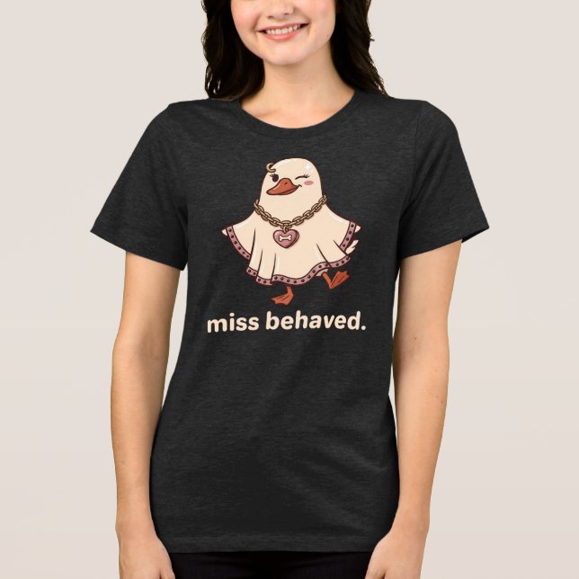 Camisa Ganso Fantasma Malcomportada, Presente para (Frente)