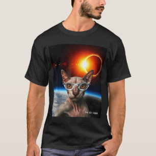 Camisa Gato Eclipse Solar Sphynx Canadense