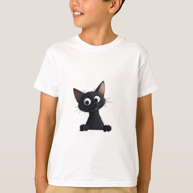 Camisa Gato Preta (Frente)