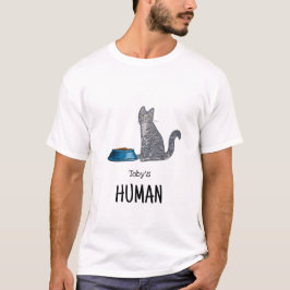 Camisa Gato Tabby Cinza