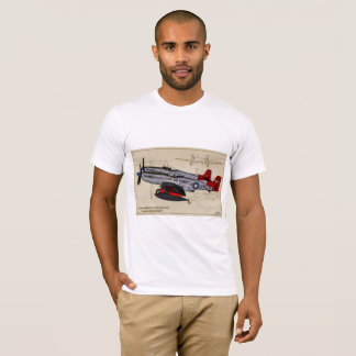 Camisa gêmea do perfil do mustang F-82