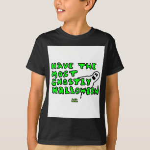 Camisa Ghosamente de Halloween Meninos Black Basic