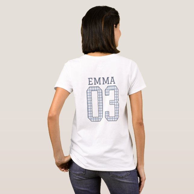Camisa Gingham de Volta às Aulas, Camisas de Equip (Parte Traseira Completa)