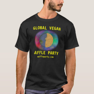 Camisa global 3 do partido do Waffle do Vegan,