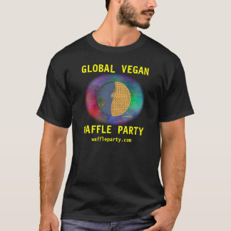 Camisa global 3 do partido do Waffle do Vegan,