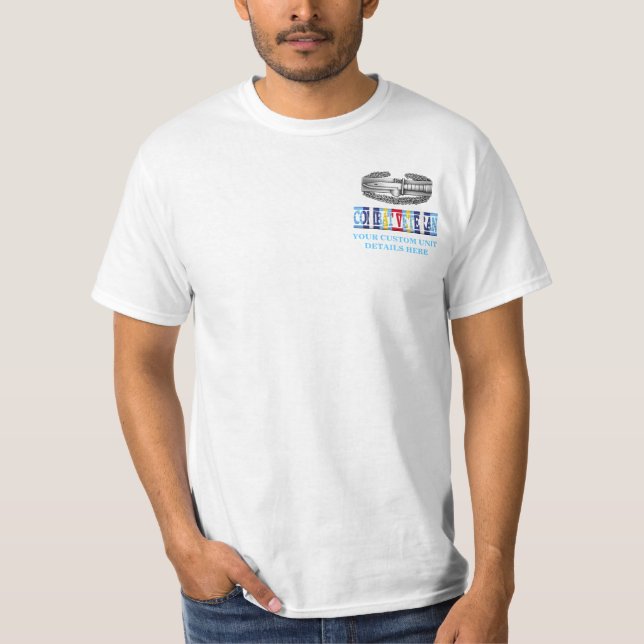 Camisa global do VETERANO do COMBATE da guerra ao (Frente)