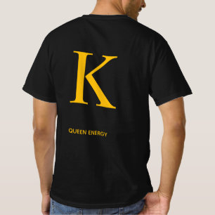 Camisa Gold Letter k Queen Energy – Preto Luxo 