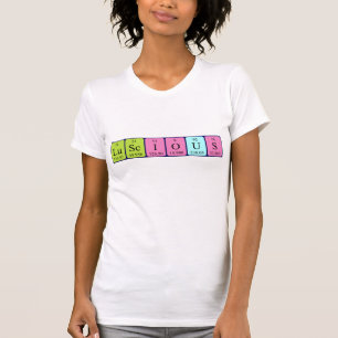 Camisa gostoso da palavra da mesa periódica