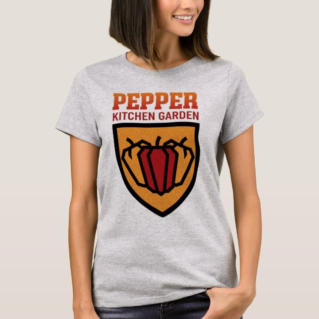 Camisa Gráfica Amante de Molho Picante Pepper Kitc (Frente)