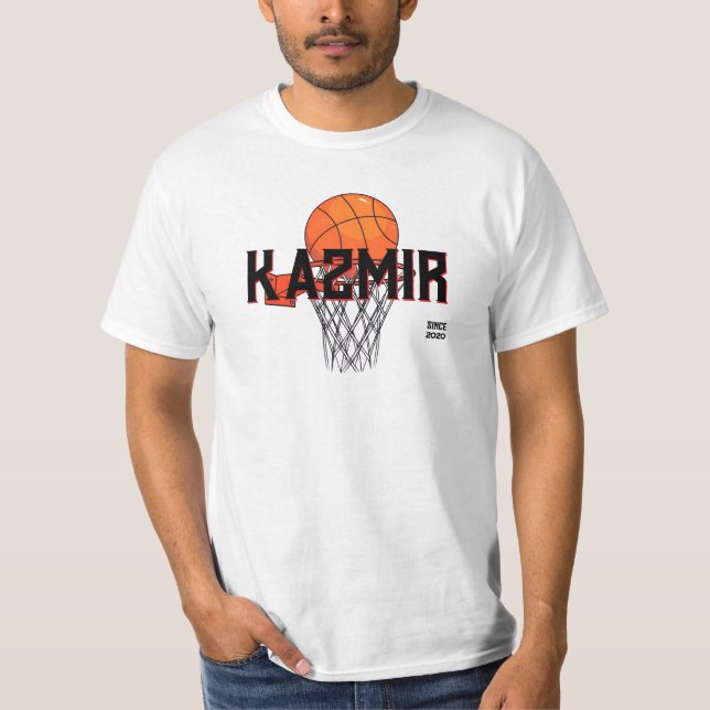 Camisa Gráfica Branca de Kazmir Men (Frente)