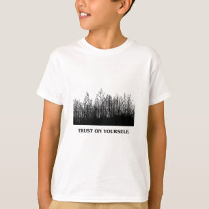 Camisa Gráfica com Silhueta de Árvore Artística