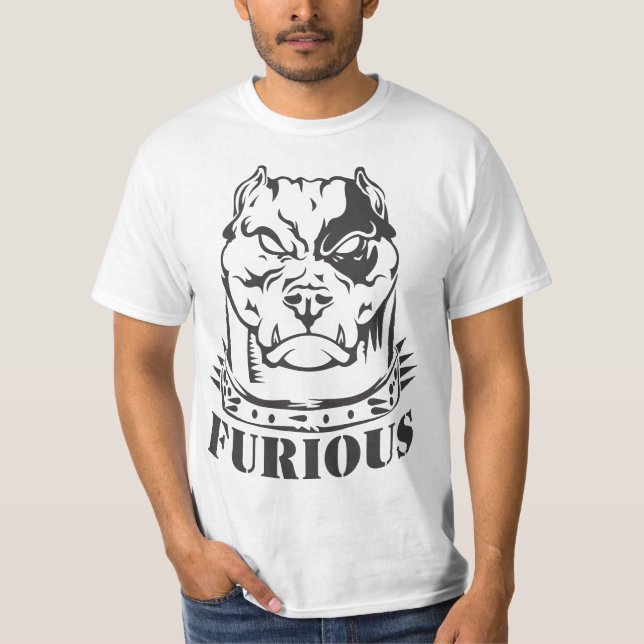 Camisa Gráfica de Cachorro Furiosa (Frente)