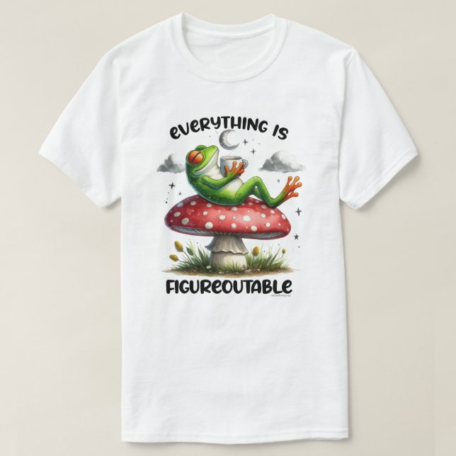 Camisa Gráfica de Cotação do Sapo Inteligente - Im (Frente do Design)