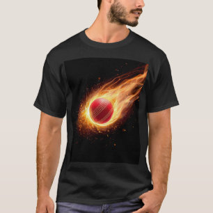 Camisa Gráfica de Críquete T20 Fireball
