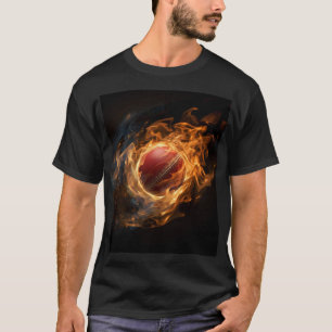 Camisa Gráfica de Críquete T20 Fireball
