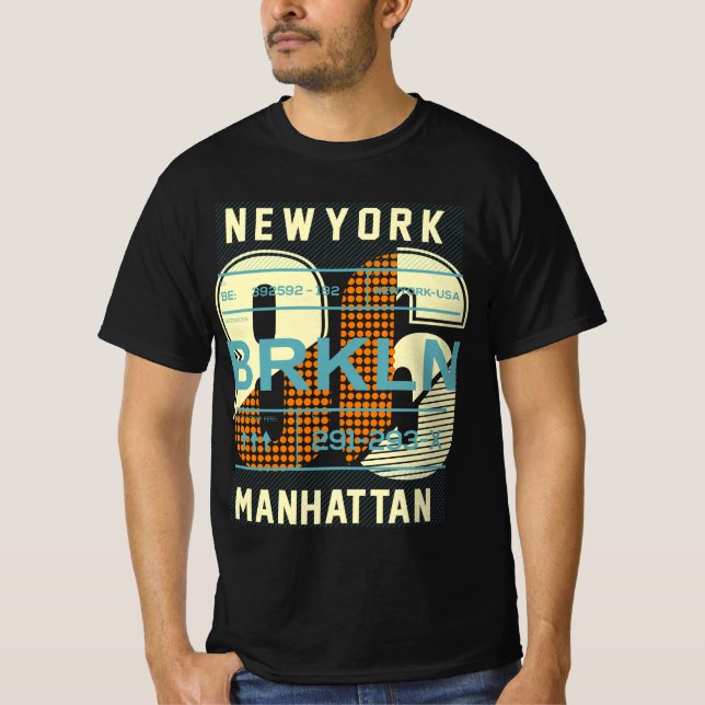 Camisa Gráfica de Manhattan de Nova Iorque (Frente)