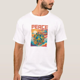 Camisa Gráfica de Paz Retroativa