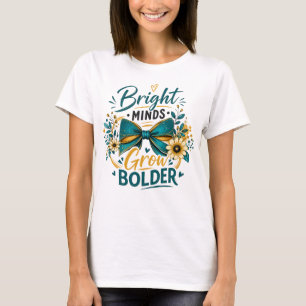 Camisa Gráfica de Professor Inspirador com Mentali