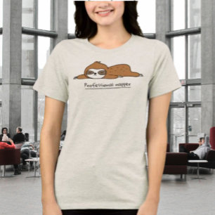Camisa Gráfica Divertida de Preguiça que Dorme Pro