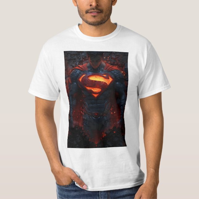 Camisa gráfica do Super-Homem para Homens - Ajusta (Frente)