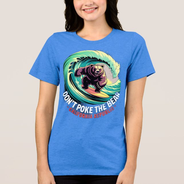 Camisa Gráfica do Urso da Califórnia para Mulheres (Frente)