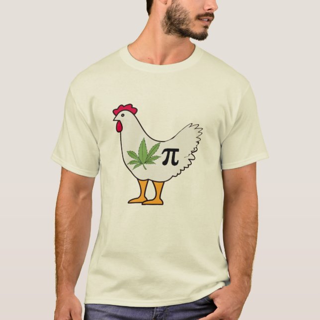 Camisa Gráfica Engraçada De Pote De Frango (Frente)