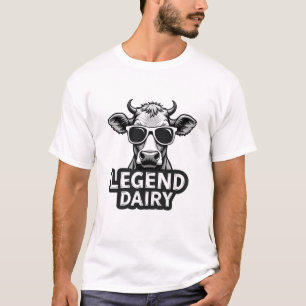 Camisa gráfica engraçada lenda laticínio fazendeir