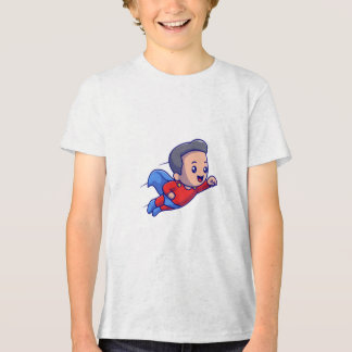 Camisa Gráfica Hero do Super-Herói Kid Divertido