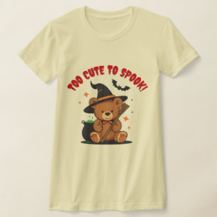 Camisa Gráfica Kawaii de Bruxa