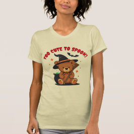 Camisa Gráfica Kawaii de Bruxa