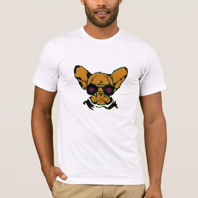 Camisa Gráfica legal De Cão Grande Para Homens | A (Frente)