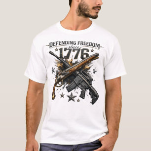 Camisa Gráfica Patriótica Americana de 1776