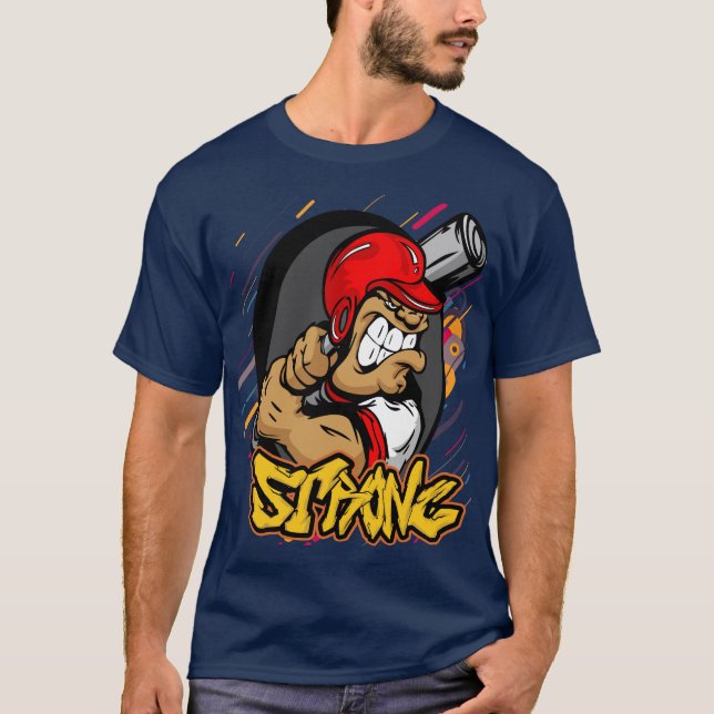 Camisa Gráfica T-Boxer do Cartoon (Frente)
