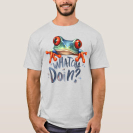 Camisa Gráfica T da Citação do Sapo Anfíbio Cuta