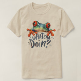 Camisa Gráfica T da Citação do Sapo Anfíbio Cuta