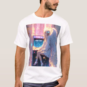 Camisa Gráfica Temática Anime Cyber Punk