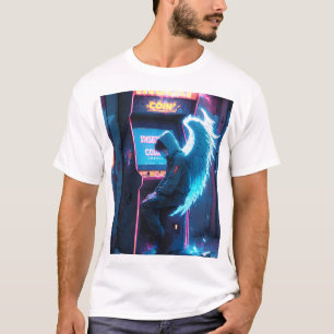 Camisa Gráfica Temática de Anime Cyber Punk
