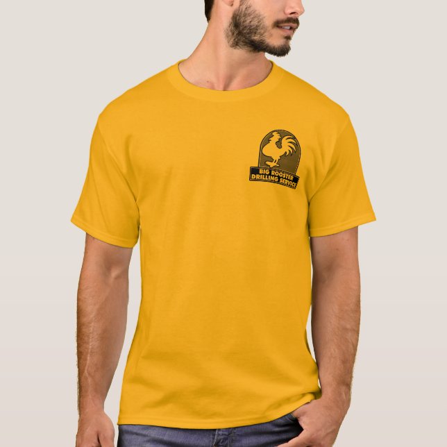 Camisa grande do serviço 1 da perfuração do galo (Frente)