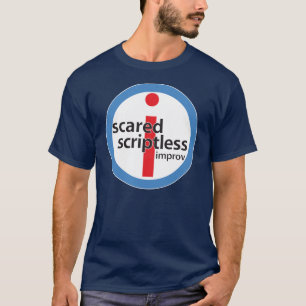 Camisa grande Scared do logotipo do selo de