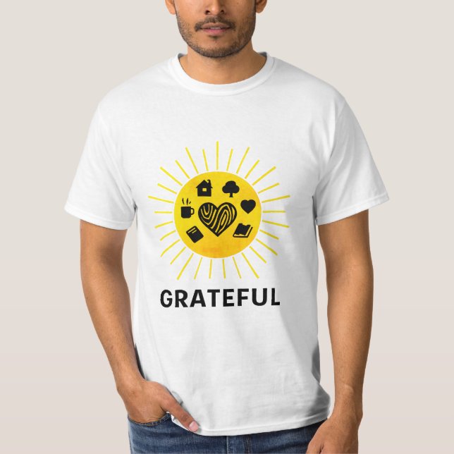 Camisa Grata de Ação de Graças de Sunburst (Frente)