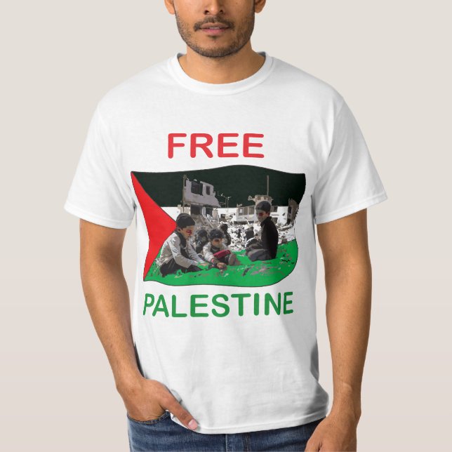 Camisa gratuita da Palestina (Frente)