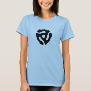 Camisa gravada 45 RPM do adaptador