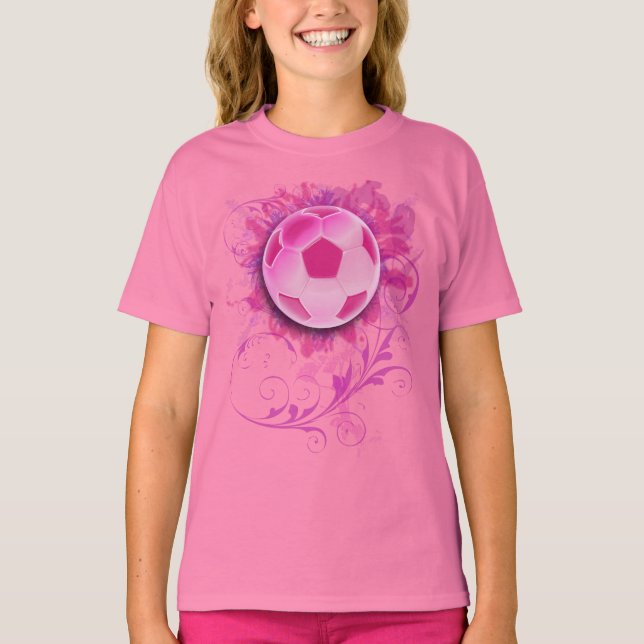 Camisa Grunge Floral de Futebol Infantil (Frente)